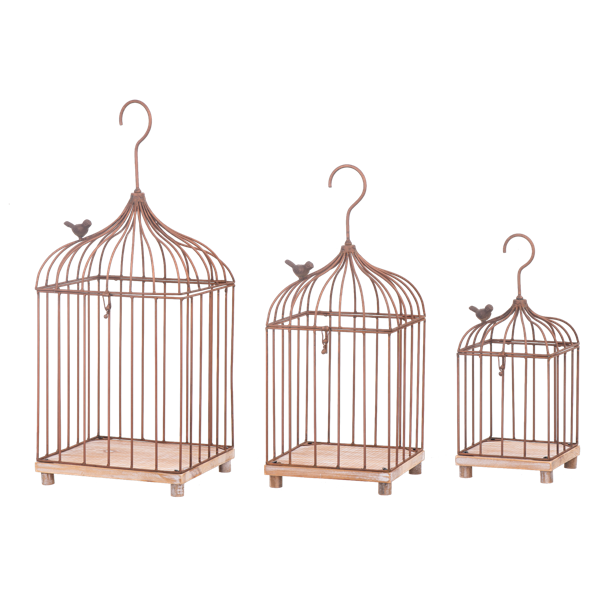 Antique Copper Bird Cage (*Multiple Sizes*)