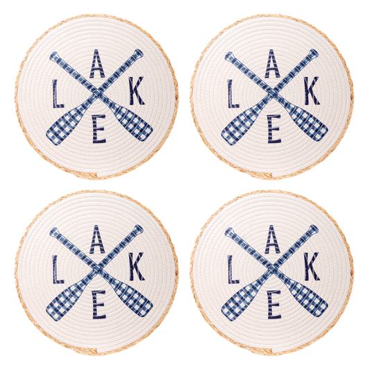 Round Lake with Paddle Placemat