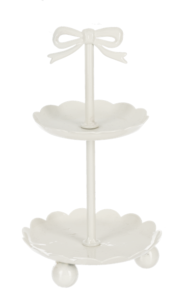 Two-Tier Mini Pedestal Stand with Bow