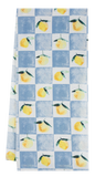 Blue & White Checkered Lemon Tea Towel
