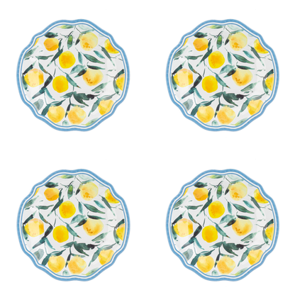Lemon Salad Melamine Plate