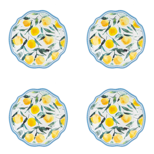 Lemon Salad Melamine Plate