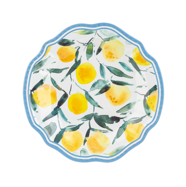 Lemon Salad Melamine Plate