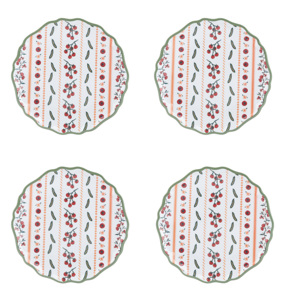 Heirloom Vegetable Salad Melamine Plate