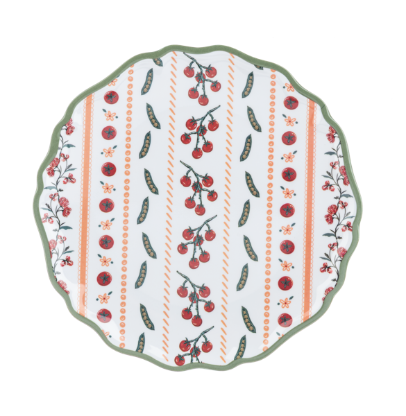 Heirloom Vegetable Salad Melamine Plate