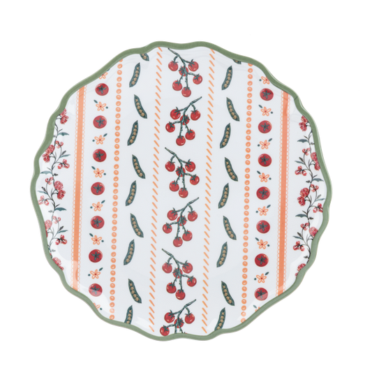 Heirloom Vegetable Salad Melamine Plate
