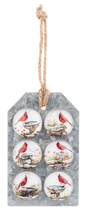 Watercolor Cardinal Magnet (6 pc. set)