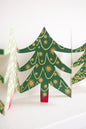 Christmas tree concertina paper garland