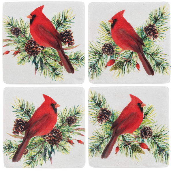 Cardinal Coaster (4 pc. set)