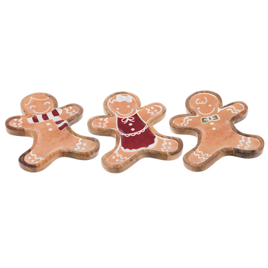 Gingerbread People Tidbit Tray