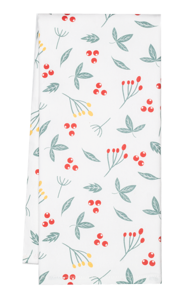 Holiday Floral Tea Towel - Thumbnail 2