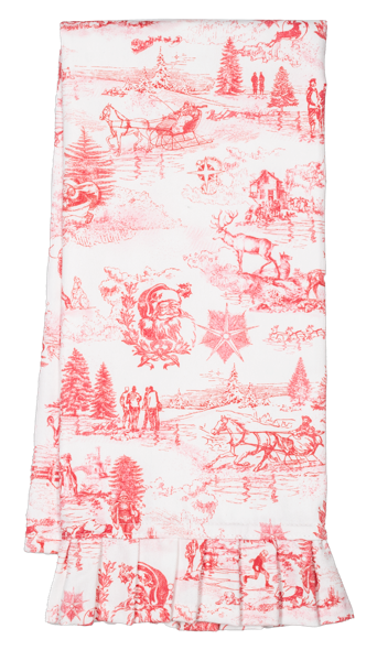 Christmas Toile Tea Towel