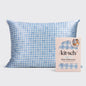 Satin Pillowcase Standard - Gingham Blue