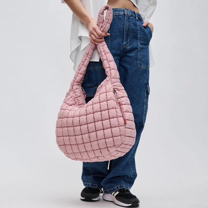 Quilted Nylon Hobo