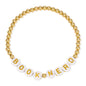 BOOK NERD 4mm Gold Beaded Bracelet