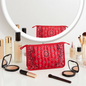 Beau Red Bandana Print Pouch
