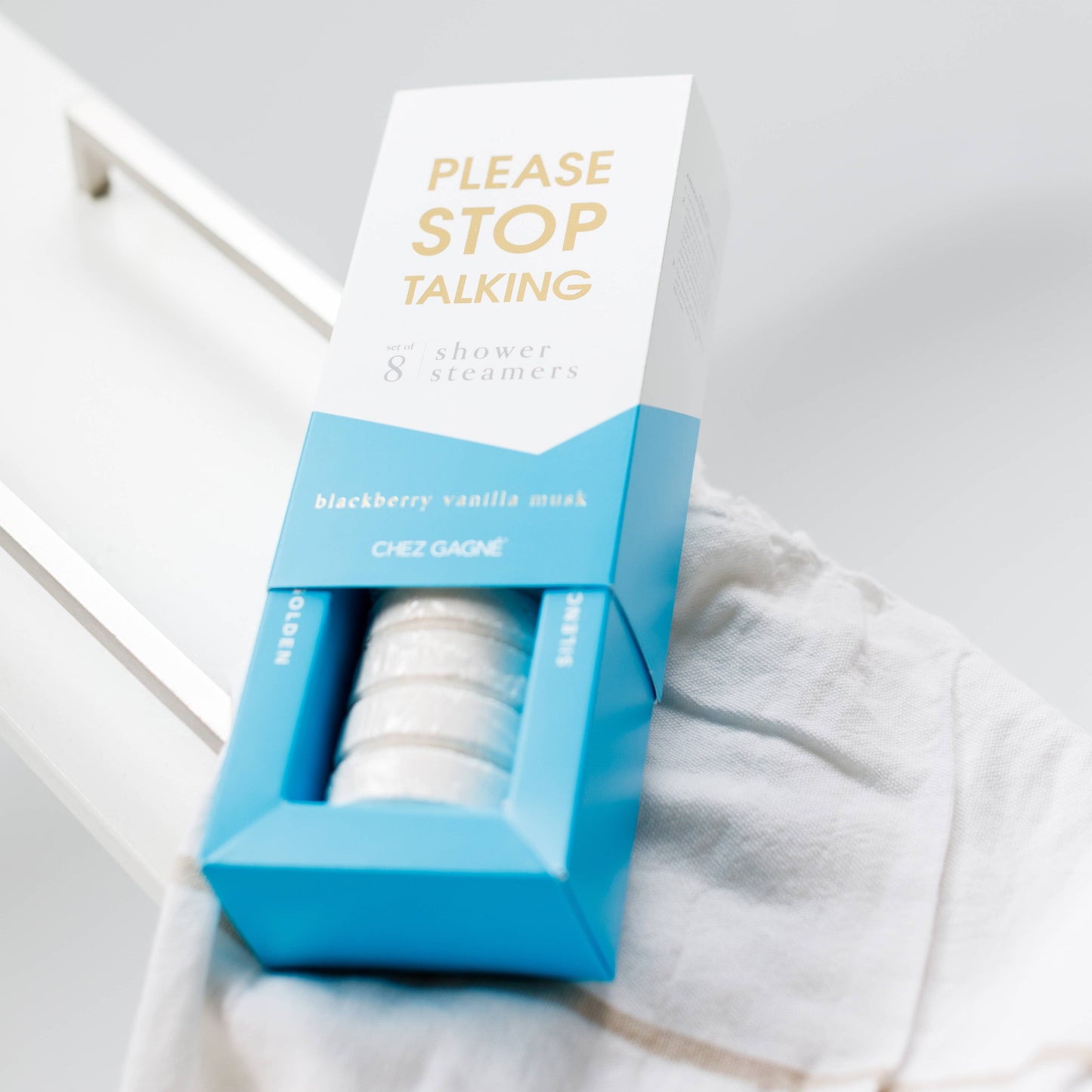 Please Stop Talking Shower Steamers - Blackberry Vanilla Musk - Set of 8 Tabs