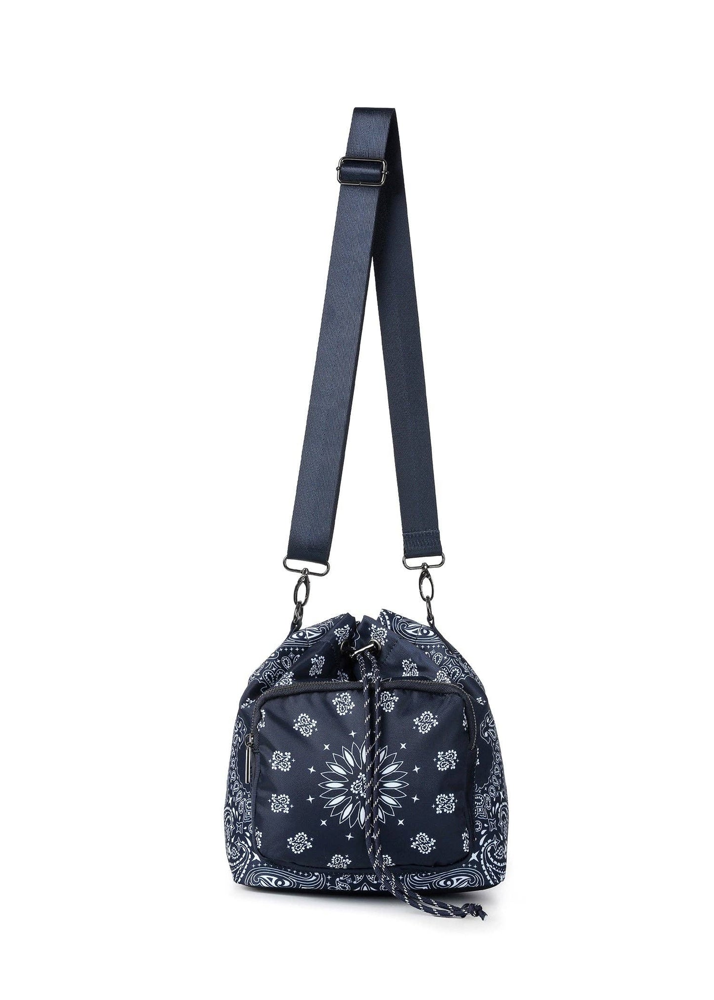 Harley Navy Bandana Print Bucket Bag