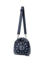 Harley Navy Bandana Print Bucket Bag
