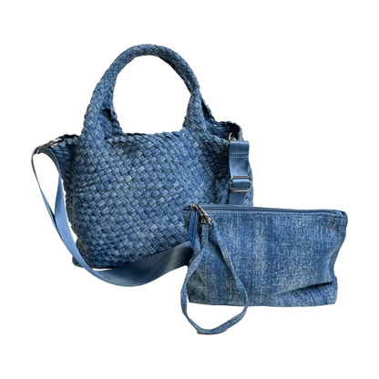 Lily Woven Neoprene Tote with Pouch