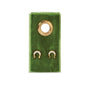 Gold Horseshoe Studs On Velvet Gift Tag