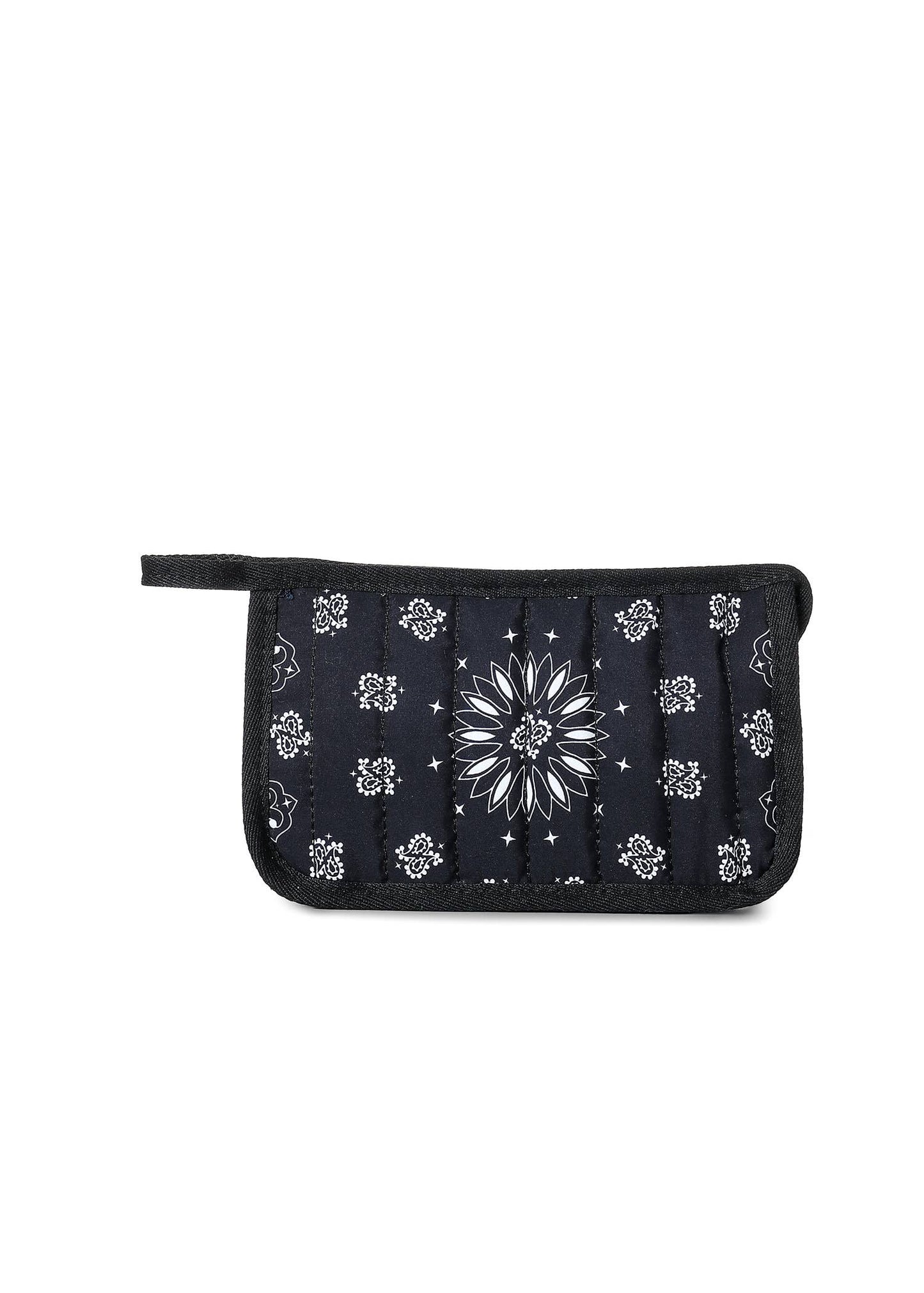 Demi Black Bandana Cosmetic Pouch
