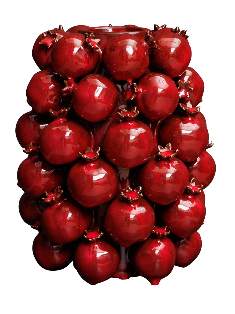 High Vase Farandole of Pomegranates