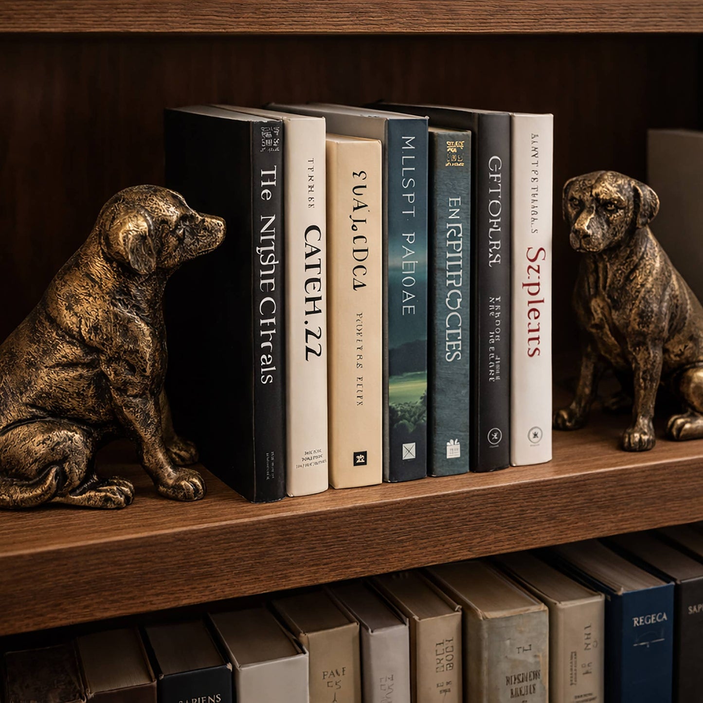 S/2, Iron Dog Decorative Bookend Set, Set of 2