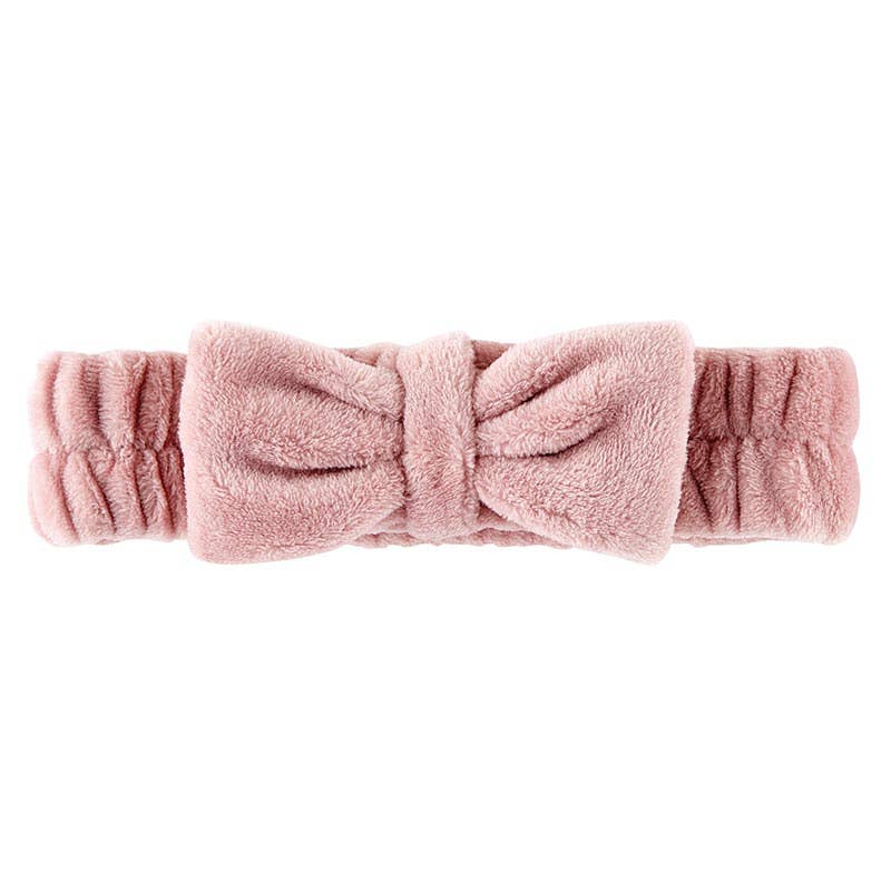 Plush Bow Spa Headband