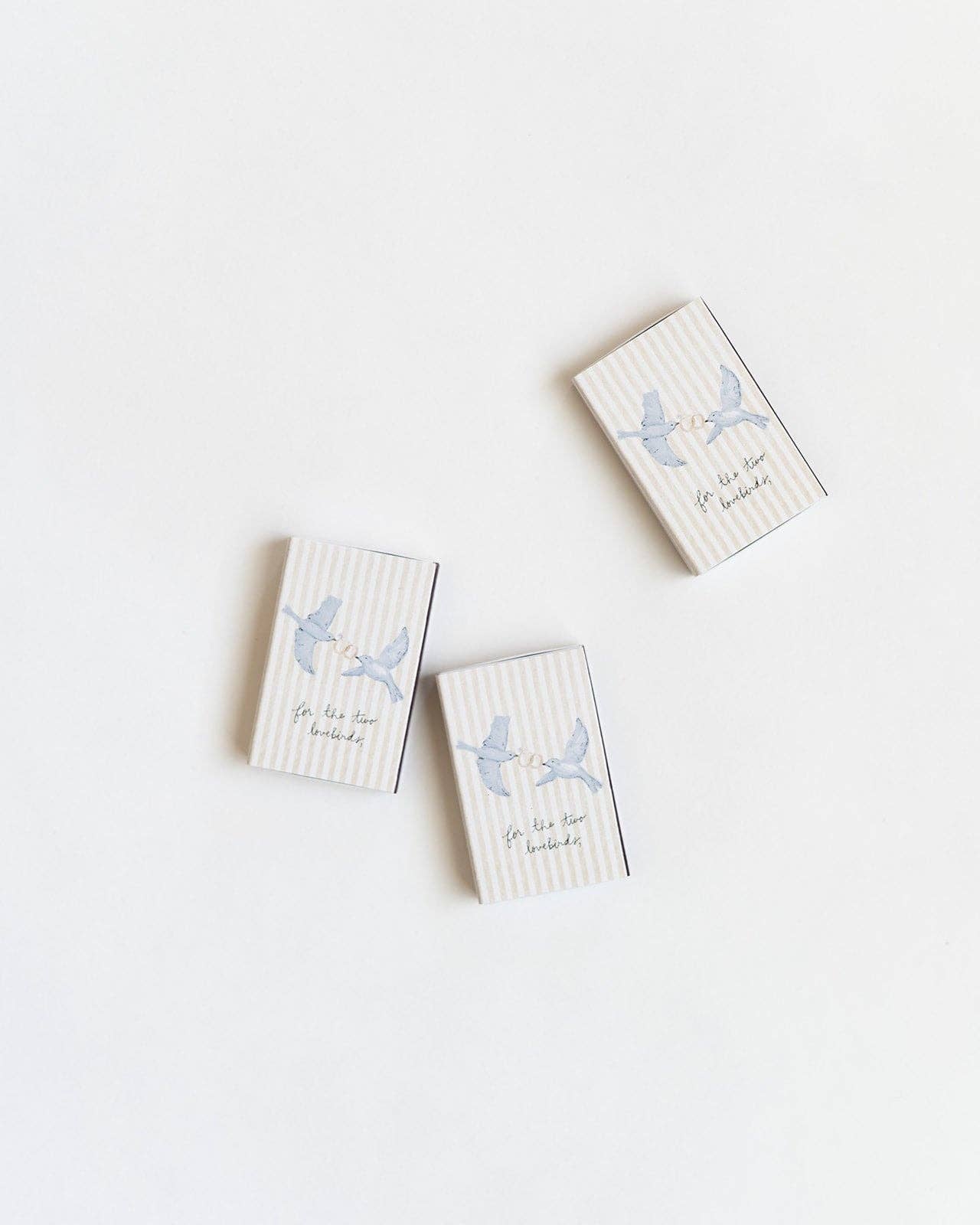 Wedding Lovebirds Matchbox