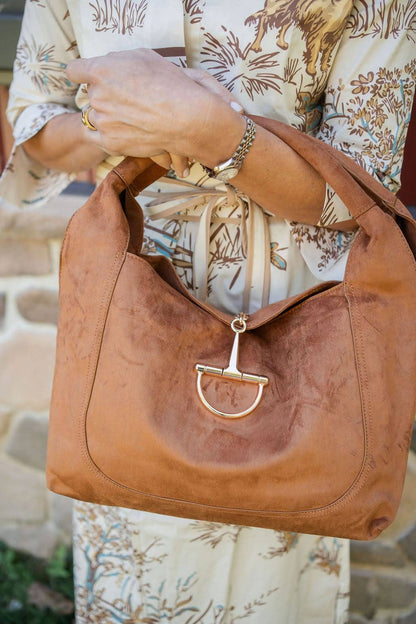 Blair Shoulder Hobo, Faux Suede
