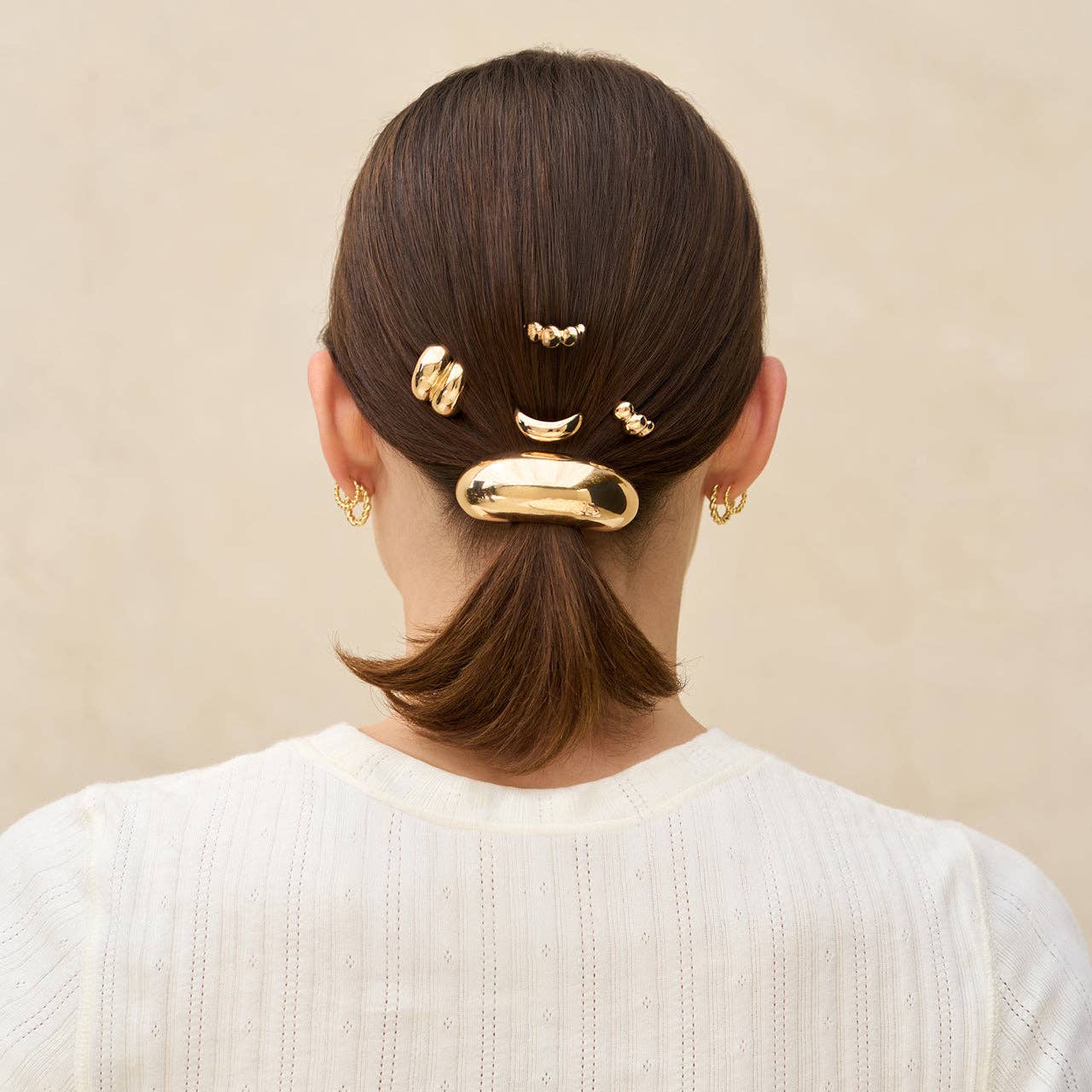 Gold Metal Pony Pins, 3 pc Set