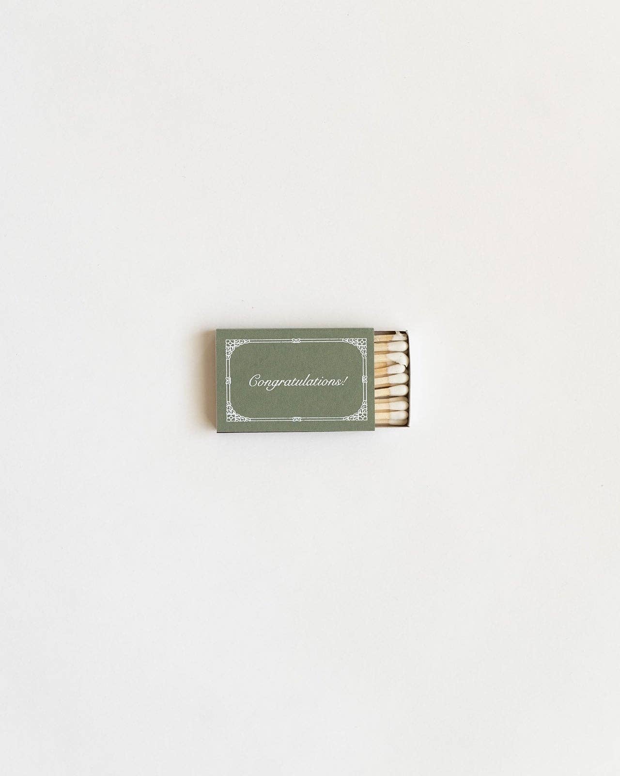 Just Married Matchbox (Sage)