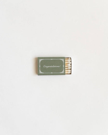 Just Married Matchbox (Sage)
