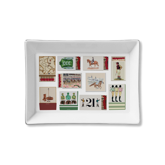 Ceramic Tray Matches - Equestrian Match Box
