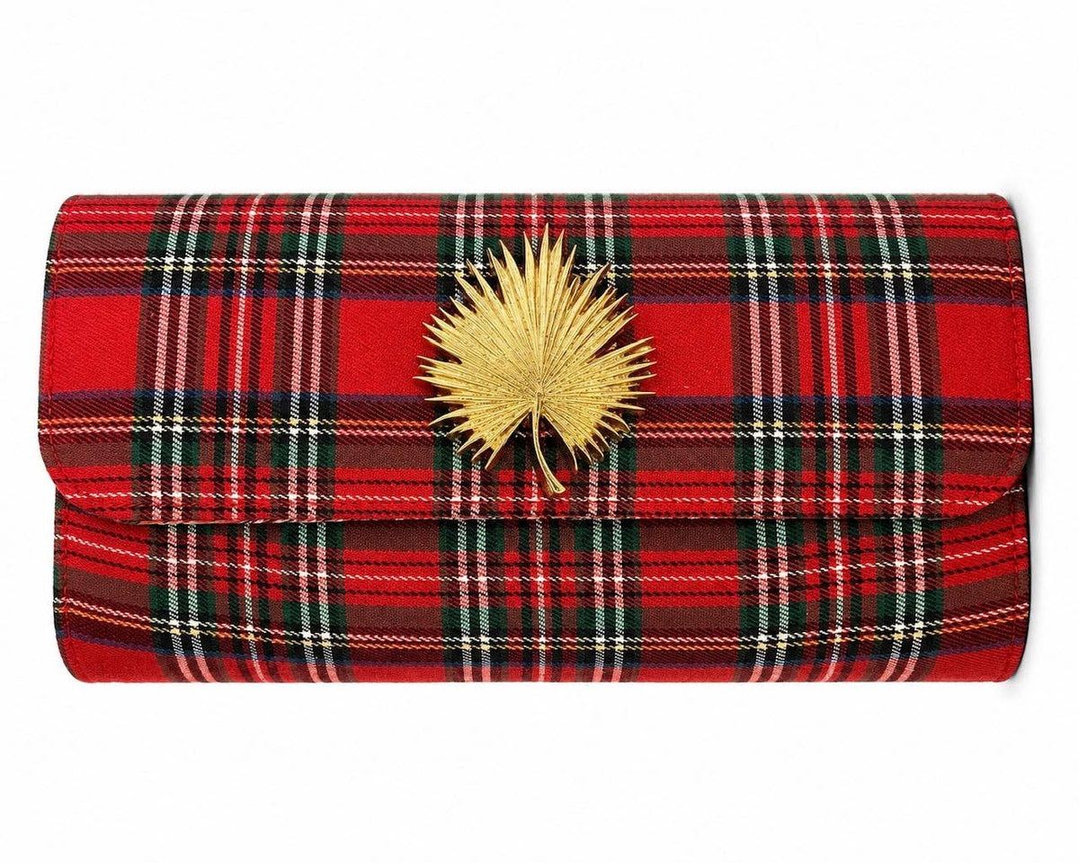 Red Plaid Avery Clutch