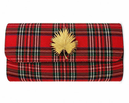 Red Plaid Avery Clutch