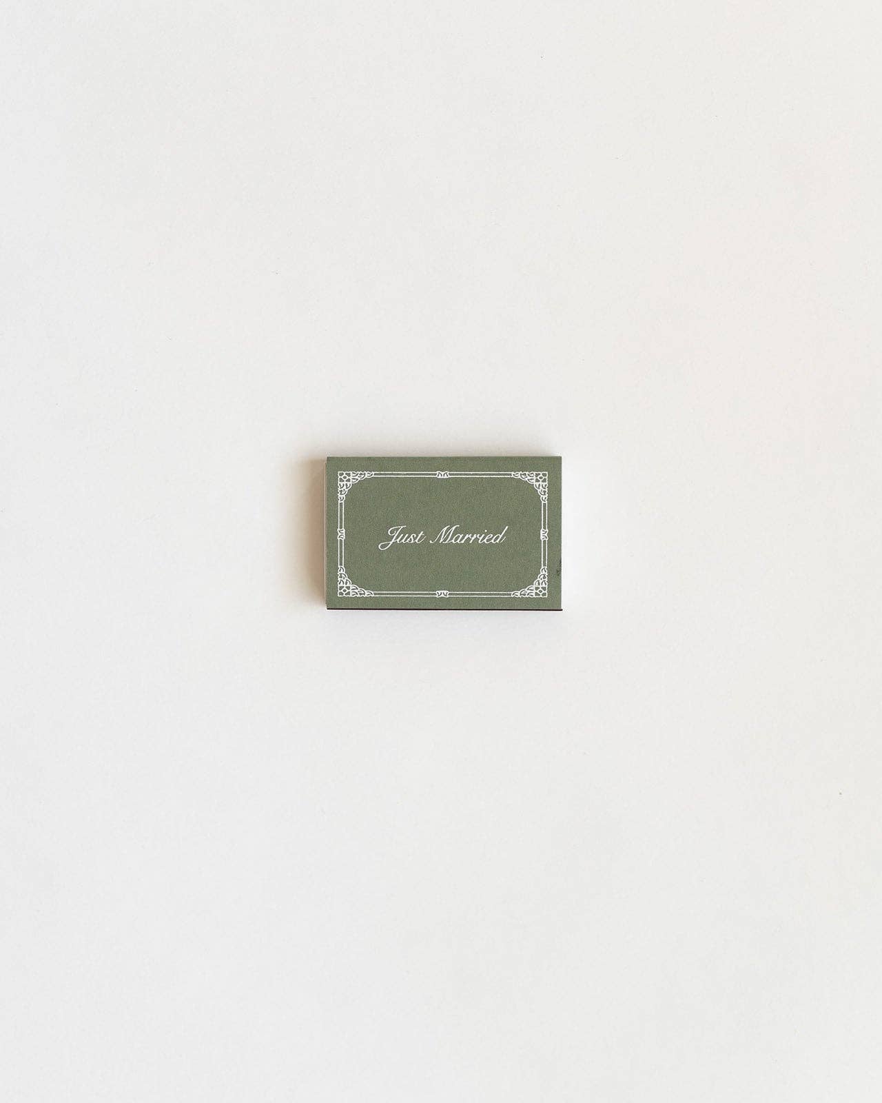 Just Married Matchbox (Sage)
