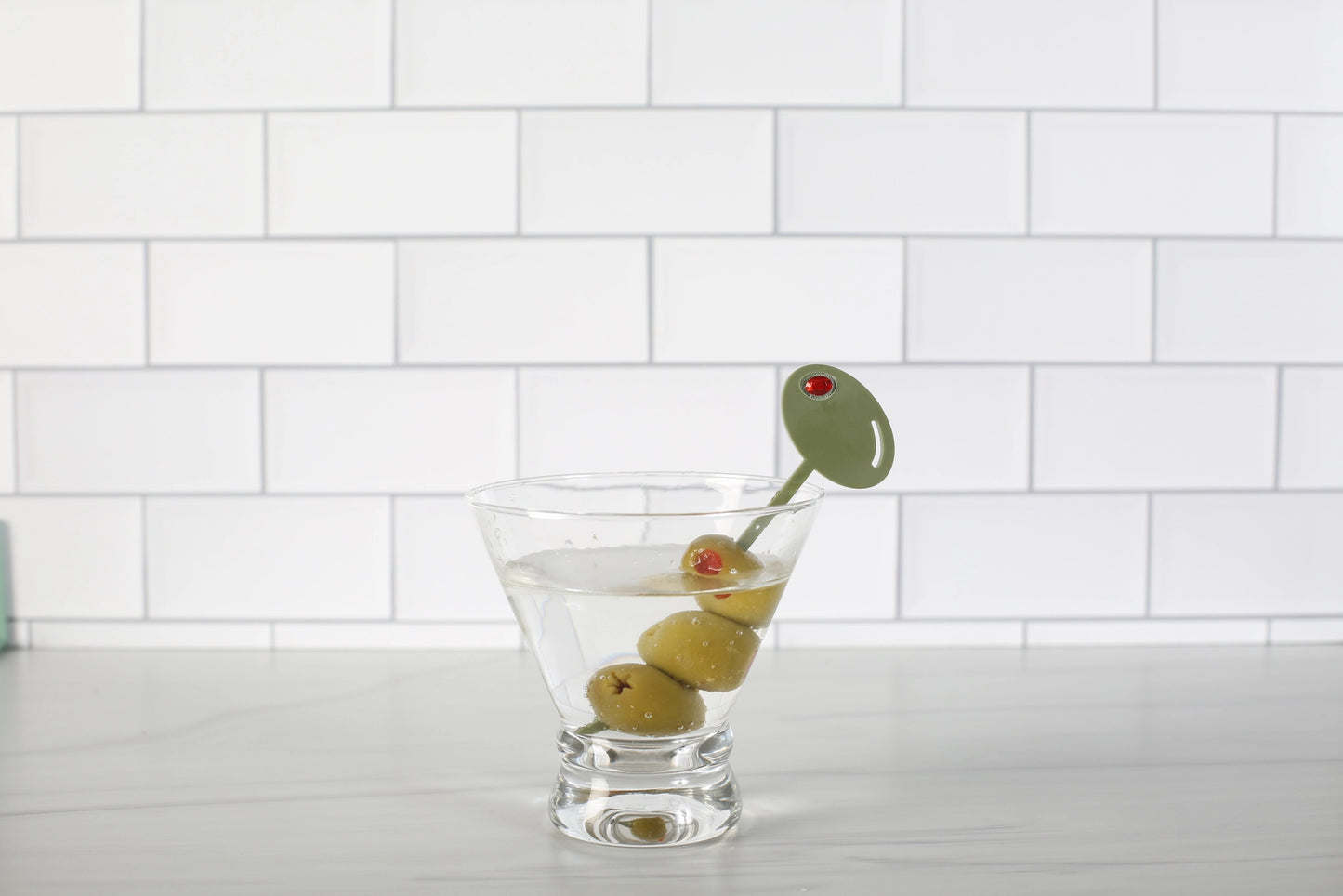 Olive Acrylic Cocktail Pick Set