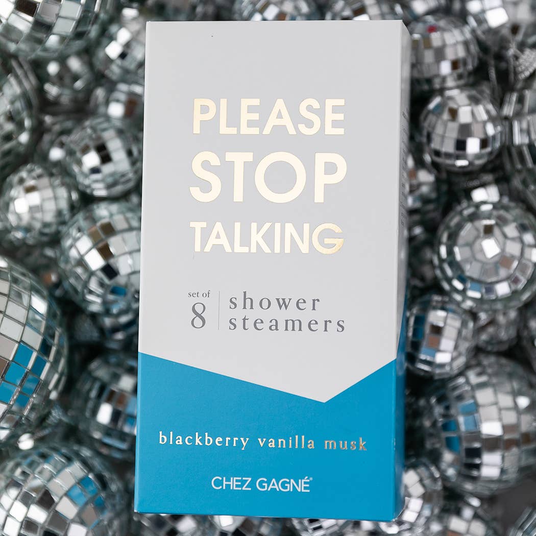 Please Stop Talking Shower Steamers - Blackberry Vanilla Musk - Set of 8 Tabs