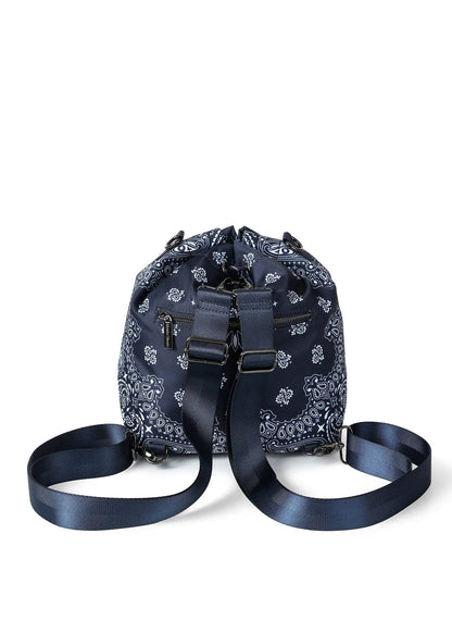 Harley Navy Bandana Print Bucket Bag