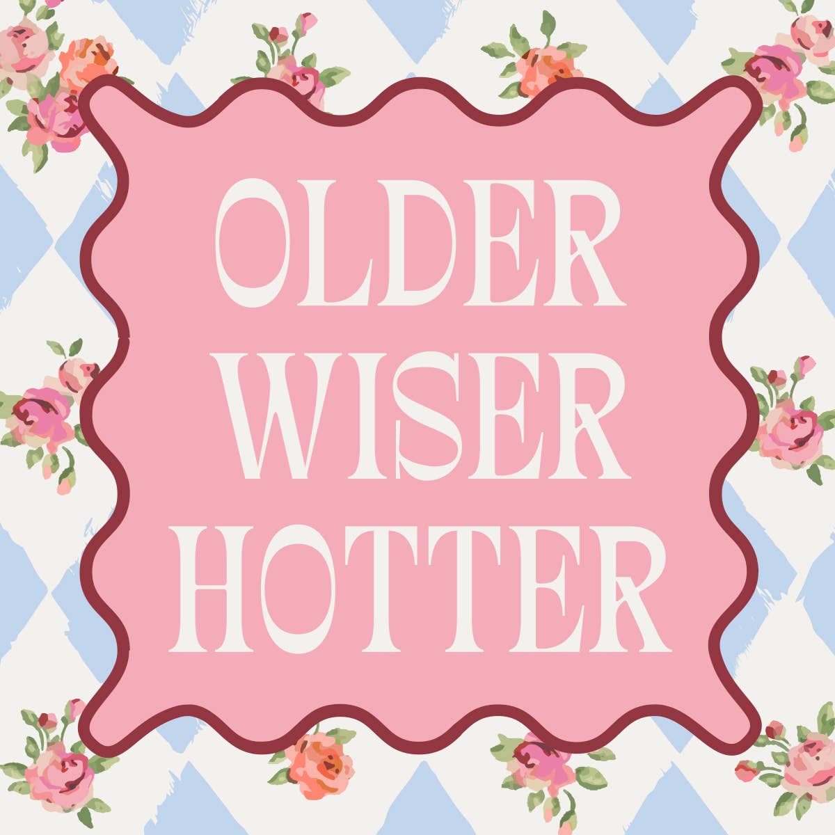 Older Wiser Hotter - Funny Birthday Cocktail Napkins