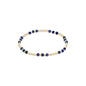 Gemstone Gold Joy 3mm Bead Bracelet- Lapis