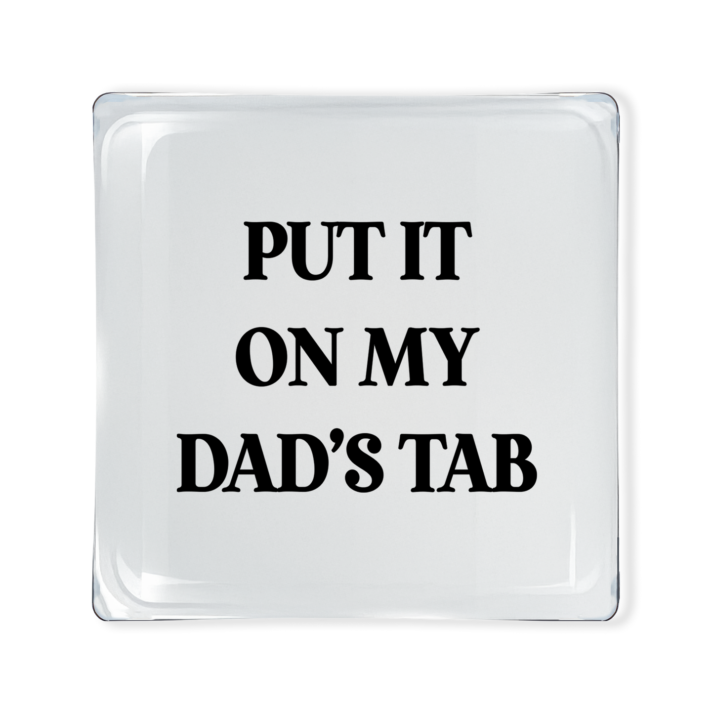 Glass Tray - Dad's Tab