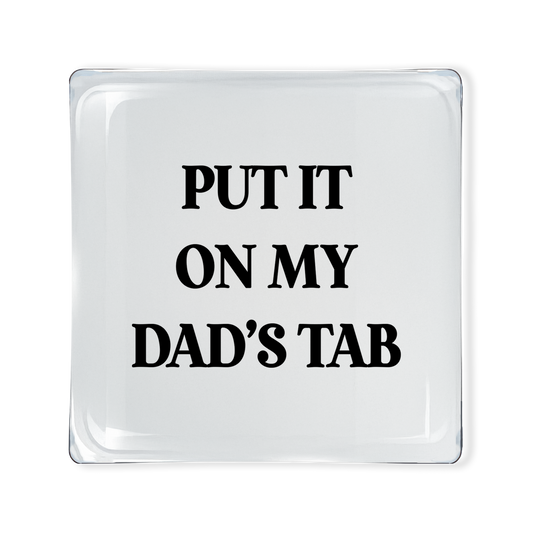 Glass Tray - Dad's Tab