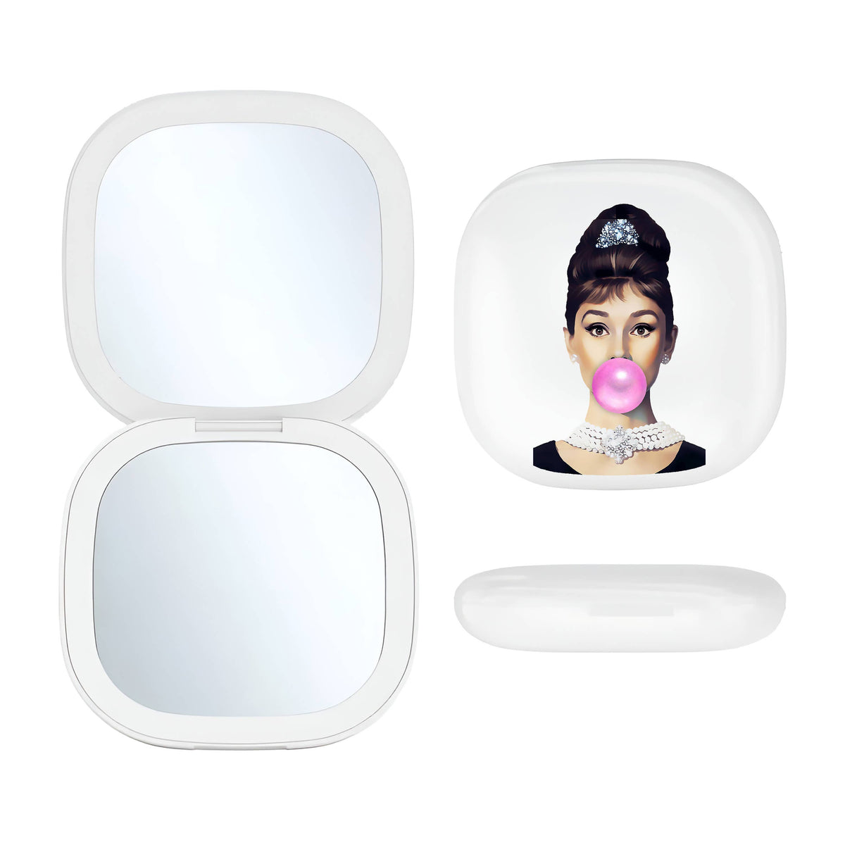 Audrey LED Compact Mirror by Toss Designs