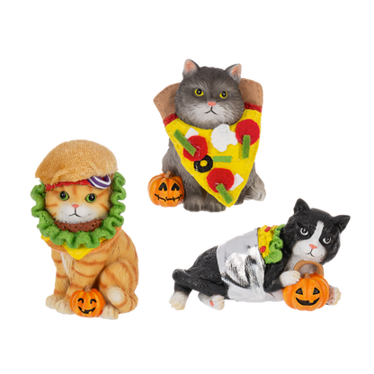 Cat Figurine in Halloween Food Costume