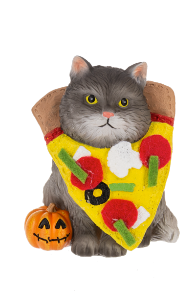 Cat Figurine in Halloween Food Costume