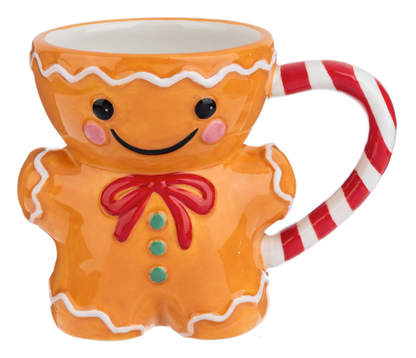 Gingerbread & Snowman Mugs