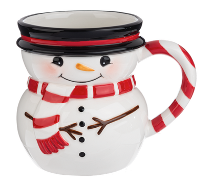 Gingerbread & Snowman Mugs